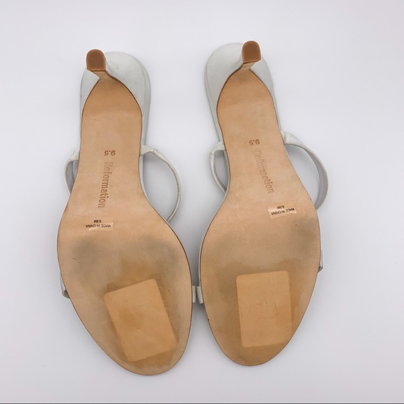 Reformation Madeline Satin Heeled Sandals - Picture 7 of 7